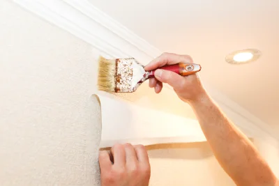 Pose de papier peint à Esbarres — revêtements muraux et toiles de verre